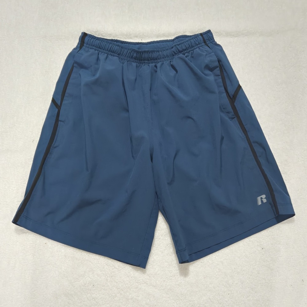 Russell Dri-Power 360 Men's Running Shorts Sz Small Teal Activewear Athletic